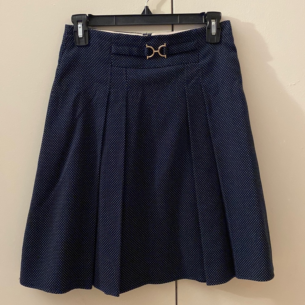 Orsay skirt, size 2, navy blue, small polka dot, good condition